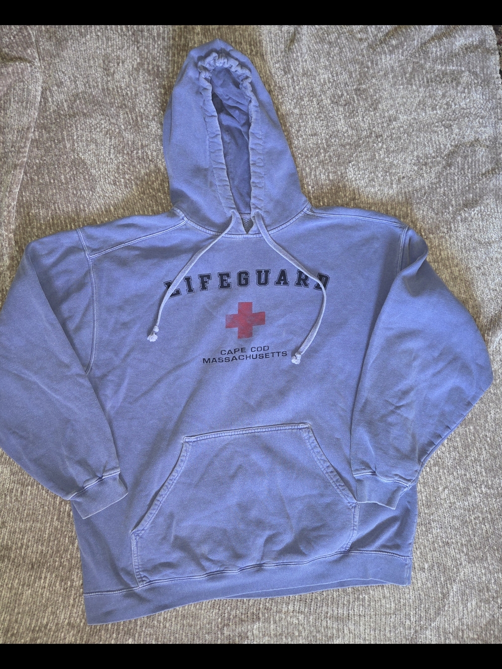 Lifeguard Cape Cod Massachusetts Hooded Sweatshirt - Blue